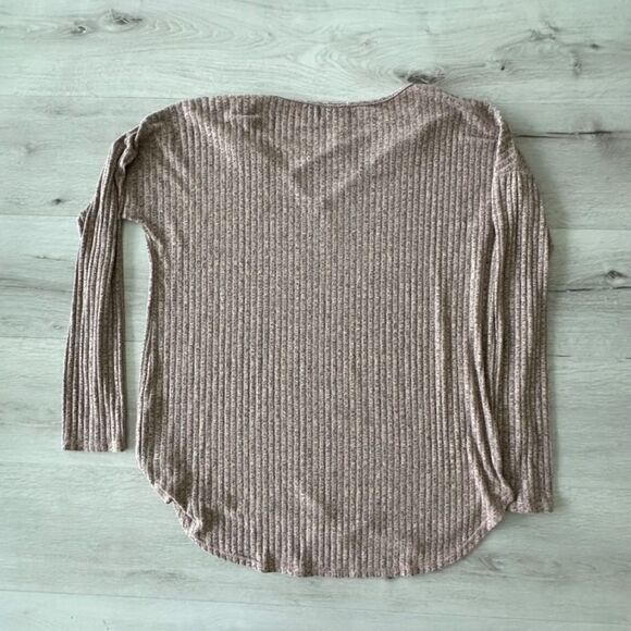 No-Bel Ribbed Long sleeve Tunic Dusty Rose L EUC - Picture 5 of 5